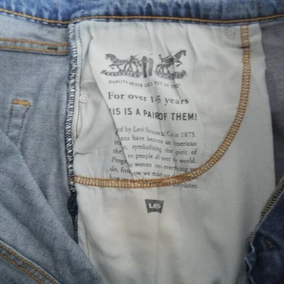 Levis 550 Relaxed Fit Tapered Leg Denim Jeans Men's Size 44x30 Stonewashed Blue - Picture 6 of 7